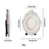 Victoria-Style Retro Resin Photo Frame Ornament - Light Luxury Badge Display Stand for Photo Props
