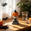 Kompakte Desktop-Urlaubsdekorationen Solar-Tanzende Kürbispuppe, Halloween-Auto-Armaturenbrett-Dekoration, Gruselige Geist-Dekorative Schüttel-Figuren Figur