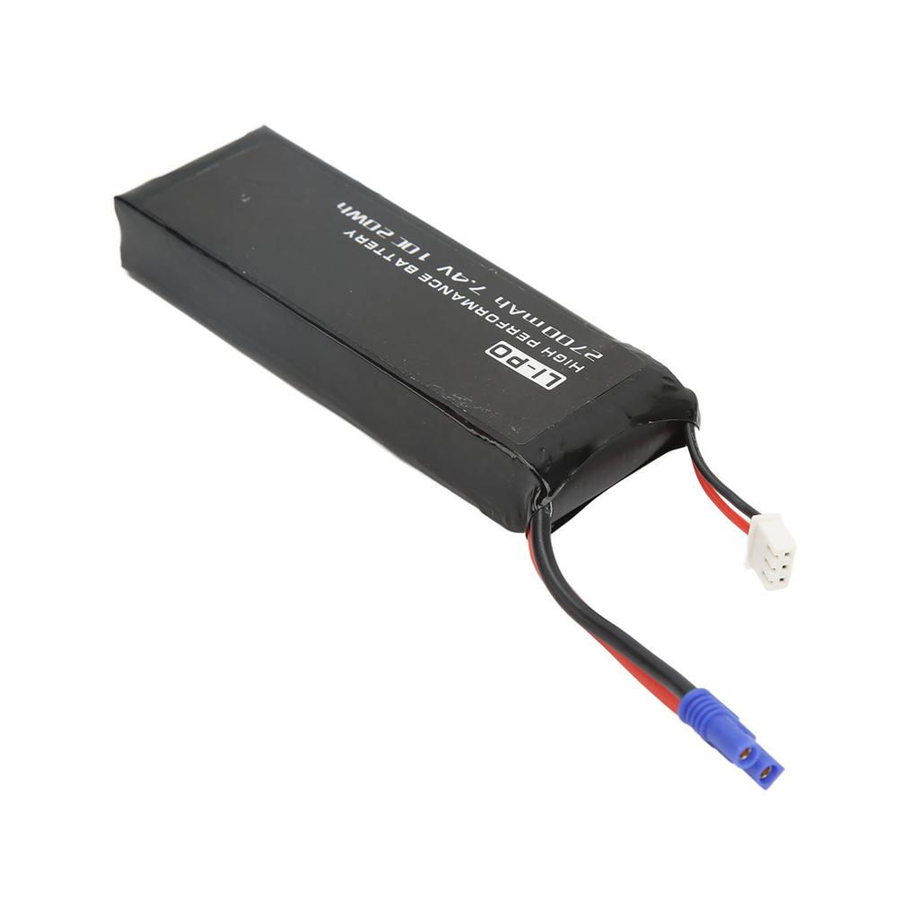 7.4V Lipo Battery Black 10C 2700mAh Female EC2 Plug Stable Accurate RC Drone Lipo Battery for