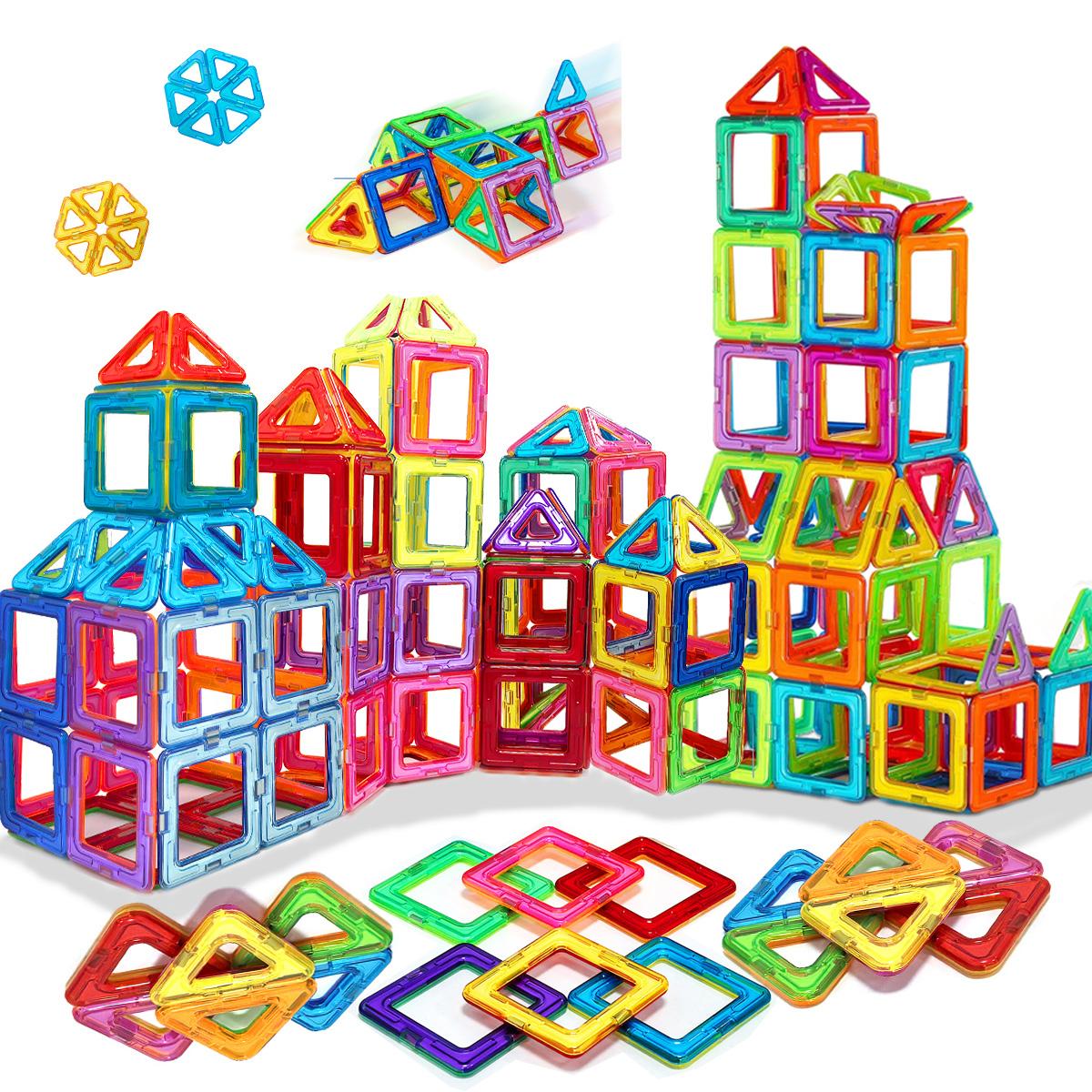 Blocs de Construction magnétiques pour enfants,DIY ensemble de Construction, jouets d'anniversaire et d'Halloween, cadeau