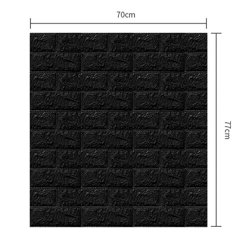 70cm*77cm*3m 3D Ziegelmuster Wandaufkleber Klebepaneel Wasserdichte Wohnzimmer Tapeten Heimdekoration Luxuriöse Heimdekoration