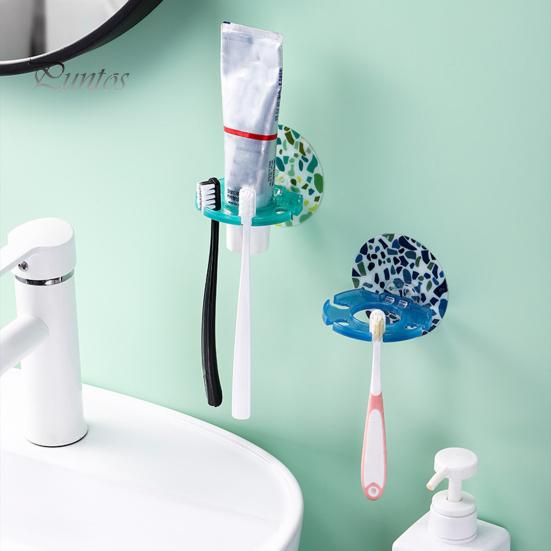 Zahnbürstenhalter Selbstklebend Wasserdicht ABS Zahnbürste Zahnpasta Ablage Badezimmer Organizer Werkzeuge für Zuhause