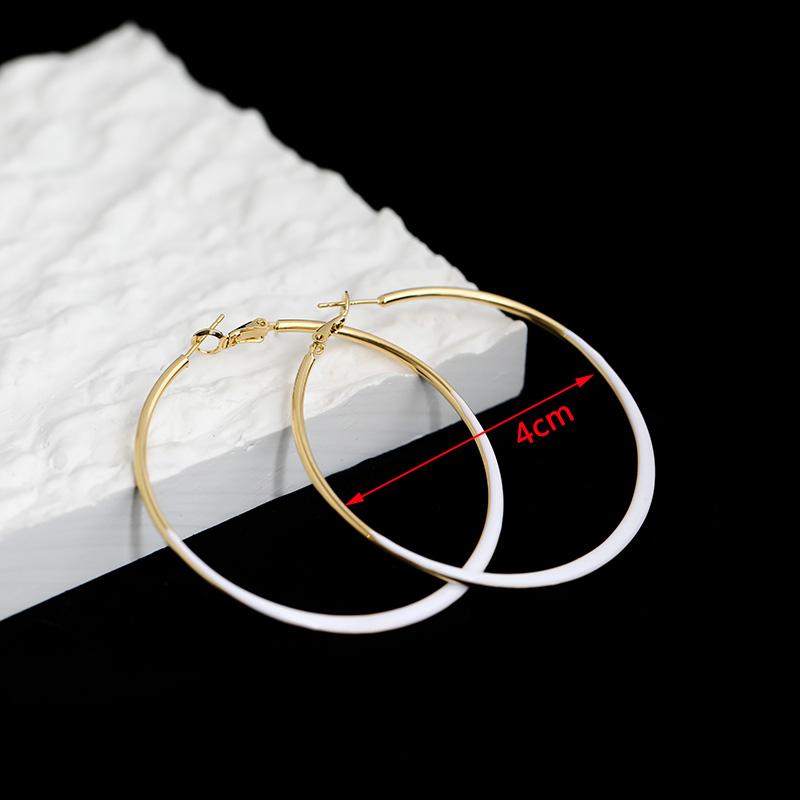 Neue Mode Emaille Ohrhänger für Damen Koreanische Blume Tropfen Geometrische Statement Ohrringe für Damen Hochzeit Ohr Zirkon aretes