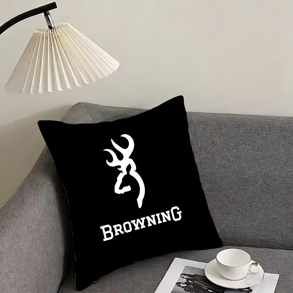 Cool BBrowningG Cushion Cover Pillowcase Ultra Soft Skin Friendly Fabric Cloud Like Comfort  Concealed Zipper