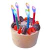 Colorful Flame Candles for 2nd Birthday Party Decorations and Photo Props