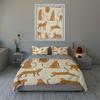 Leopard Silhouettes Design. Bedding Duvet Cover Sets Duvet Covers Pillowcases Gifts (1 * Duvet Cover 2 * Pillowcases, Without Duvet Insert)
