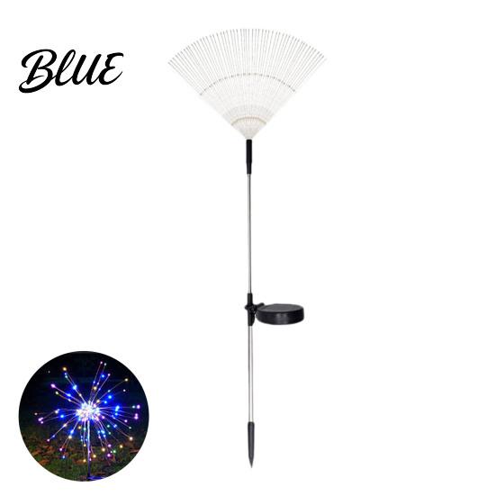 Modern Outdoor Mood Lighting Solar Garden Stake Light 200 LED Dandelion Firework-like Decorative Lights IP65 Waterproof Lamps Landscape with 8 Modes