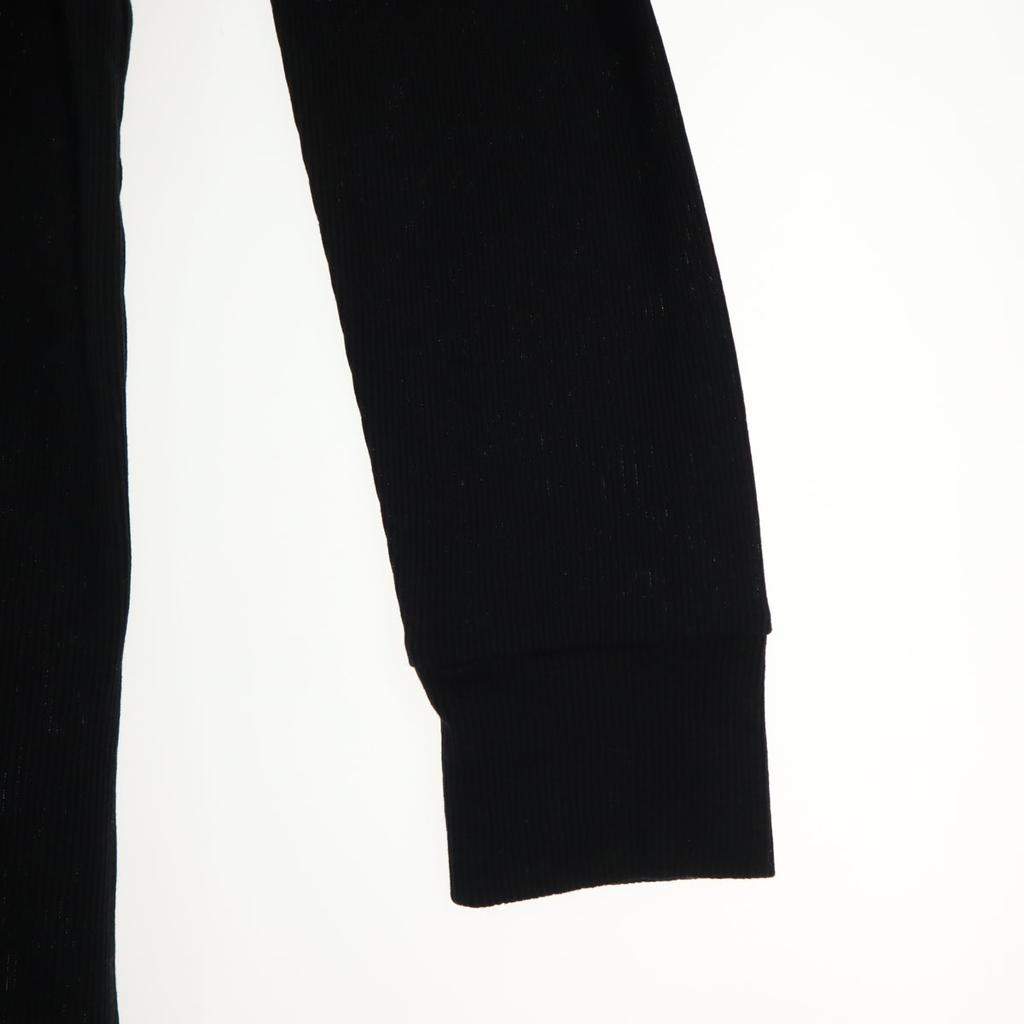 Beauty Products MIDIUMISOLID Long Sleeve Long Dress Black Women Used
