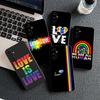 Silicone Cover for Xiaomi Redmi 15 9A 9C NFC 7A 9T Note 9 8 7 8T 15c A5 4G 5G Phone Case Love Is Love Rainbow LGBT Gay Lesbian