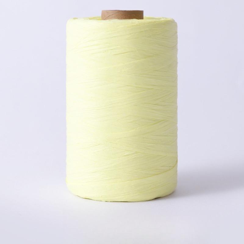 280-300M Natural Paper Raffia Yarn for Hand Knitting Crochet Straw Sandals Summer Hats DIY Hook Bags Cotton Grass Thread