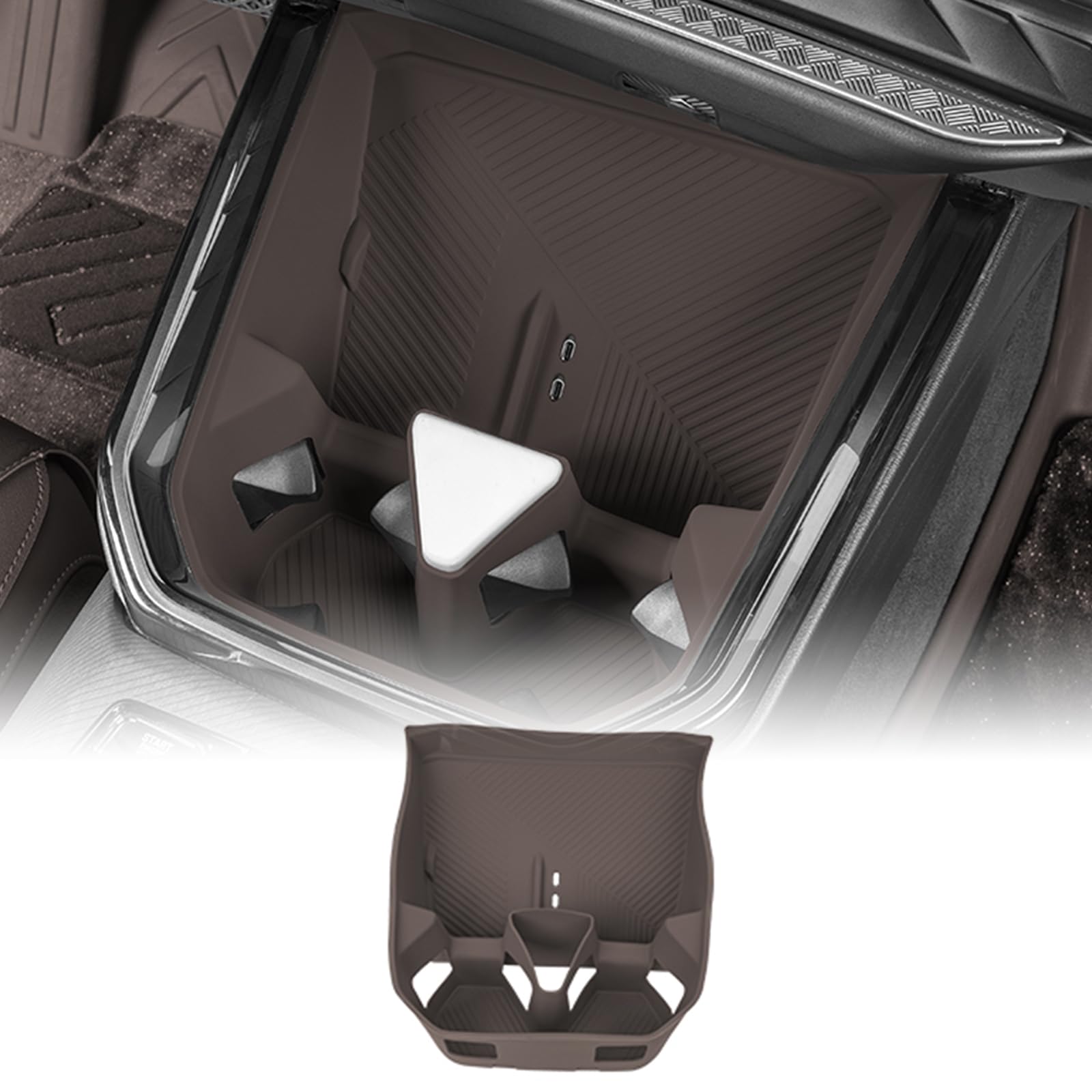 

FDAIUN Защитная силиконовая накладка на панель беспроводной зарядки центральной консоли автомобиля для BMW X3 G45, подкладка для подстаканника, с вибрацией и, на заказ, детали интерьера и