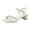 Designer Summer Concise Open Toe Women Sandals Ladies Elegant Thick Heel Party Dress Gladiator Sandalias