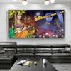 Radha Krishna  Buddha Canvas Art Prints  Modern Wall Decor for Living Room Unframed