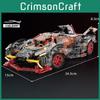 Forerunner Sports Car Assembly Building Block Model Ornament Children Toy Gift