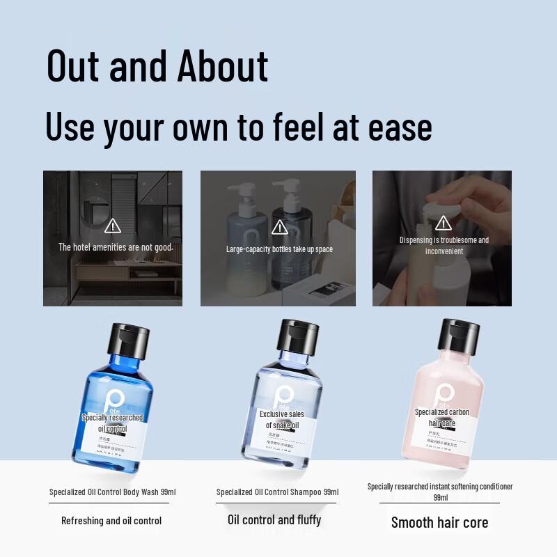 Bo Ti Oil Control Travel Hair & Body Care Set