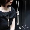 Korean Timeless Inspired Long Sweater Chain Necklace For Women With Unique Design Ideal For Fashion Styles Forward