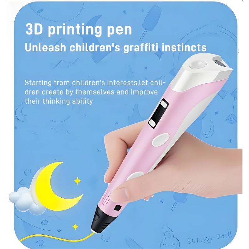 3D Printing Pen 40 Colors DIY 3D Painting Children Toys Fun Camouflage With LCD Screen Compatible PLA Filament Toys Gift
