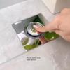 Bathroom Floor Drain Filter Basket, Anti-Clogging and Anti-Odor Device, No-Disassembly Square Drain Filter for Bathroom Floor Drain