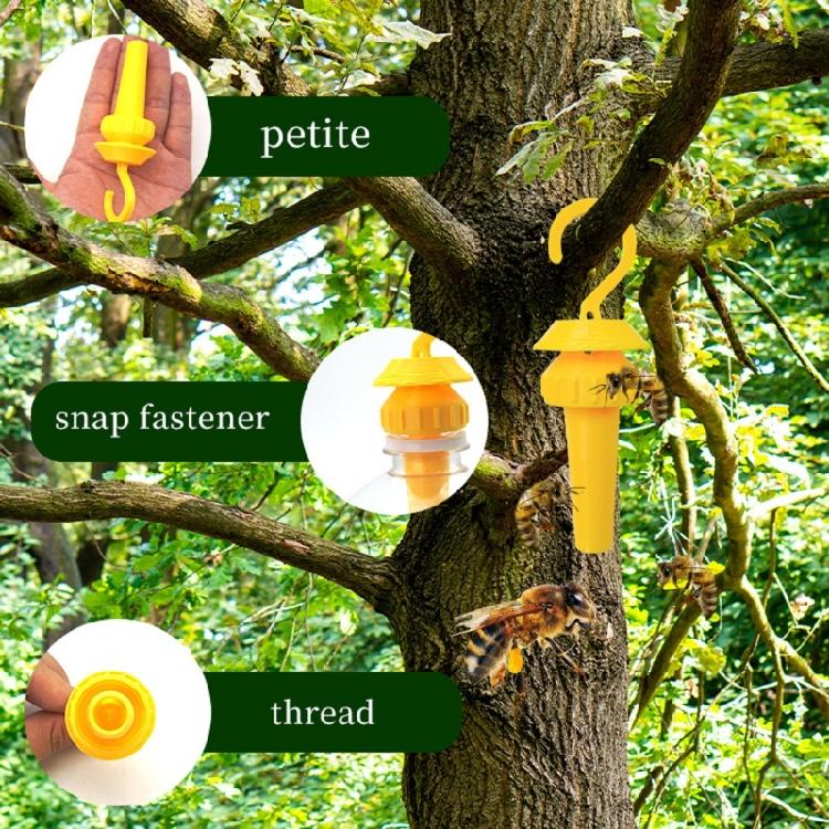 Insect Trap With Escape Chamber Weather Resistant Hanging Design For Camping Tent Backyard Tree Mounting Easy Clean