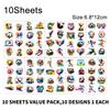 10/20/30Sheets Temporary Tattoos for Football Soccer Fan Fake Tattoo Sticker Waterproof Tattoo Sticker Sleeves Man Women