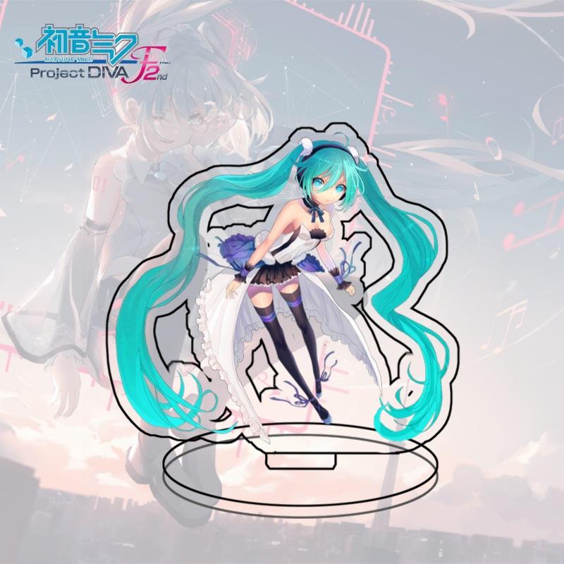 Large Standee Hatsune Miku Anime Acrylic Desktop Decor Cartoon Figure Collectible Gift For Fans