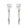 Plastic Skull Hand Decorations Life-Size Ghost Hand Yard Stakes  Theme Party