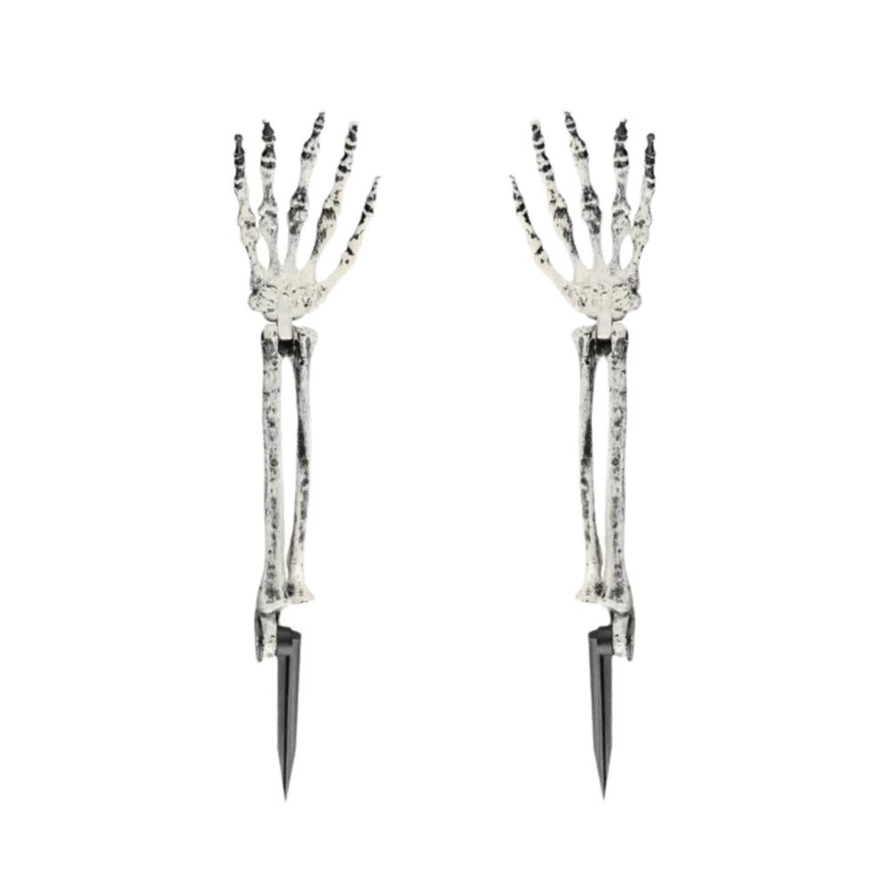 Plastic Skull Hand Decorations Life-Size Ghost Hand Yard Stakes Theme Party