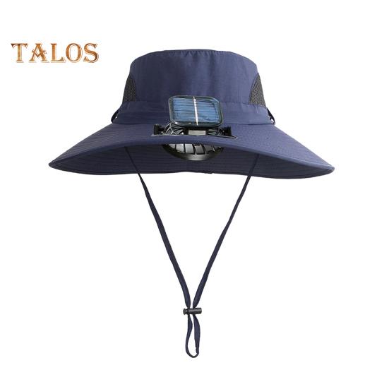 Solar-Lüfterkappe mit 800mAh-Akku USB-Solarladung Outdoor-Fischerhut mit wasserdichter Beschichtung Mesh-Design Kinder-Sonnenhut