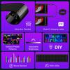 2 Pack LED Eyes For Car Windshield 14.56"X3.62", Programmable Animated Devil Eyes Light For Windshield, APP Control Izable LED Matrix Display For
