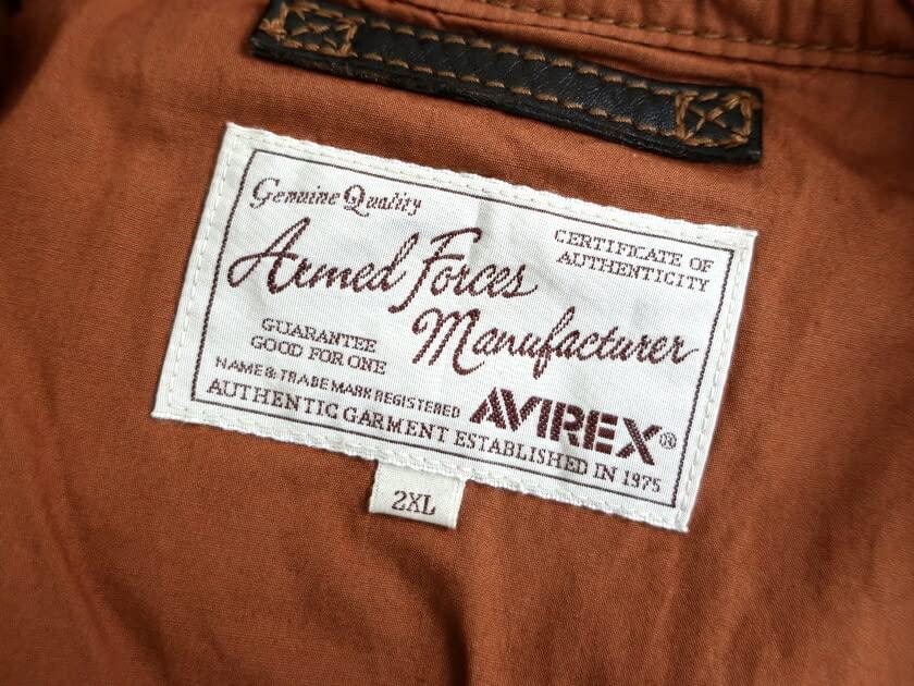 Leather Jacket WORK OF ART BIG BEAUTIFUL DOLL 6191051 55 BROWN Japan M to Japanese size [AVIREX] A-2 Men's (equivalent M)
