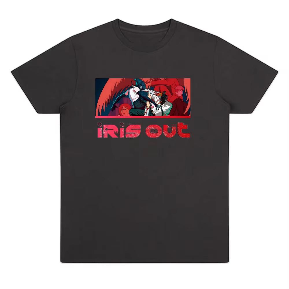 2025 Nowe Koszulki z Nadrukiem Kreskówkowym Ciężka Bawełna Odzież Japonia Nowe Koszulki Anime Estetyczna Koszulka Harajuku Unisex Manga Off White