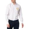 VERSACE JEANS COUTURE Shirts Men's White Lapel Moderate Shirt B1GWA6S4-30421-003