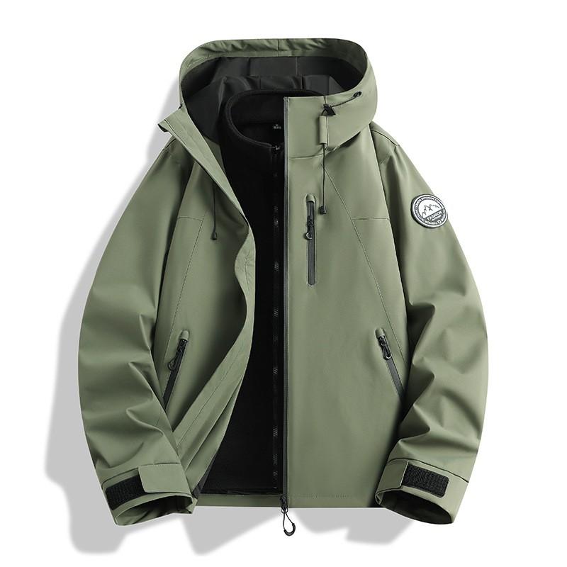 3-in-1 Waterproof Windproof Hiking Jacket With Fleece Liner Men Women Outdoor Mountain Trekking Travel Winter