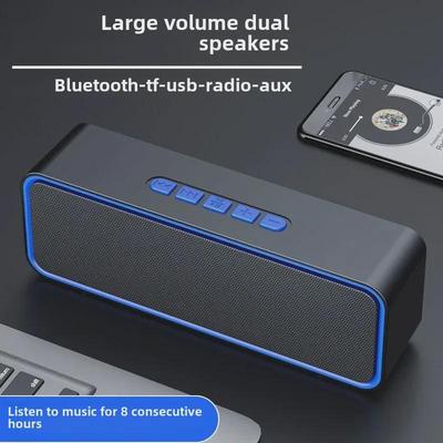 Portable Outdoor Bluetooth Speaker with Subwoofer and Radio