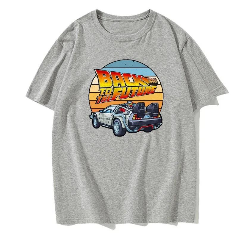 T Shirt for Men Back To The Future Print Men's Brand Tshirts Fashion T-shirt Casual Men Clothing Tops Tee T Shirt Homme Camiseta