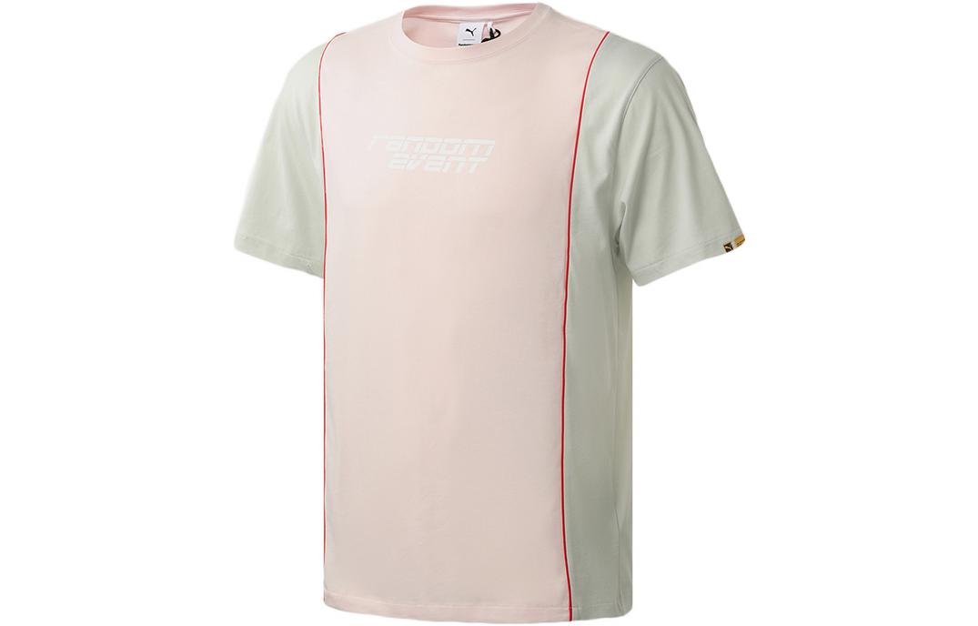 PUMA T Shirts Unisex Pink Crew Neck Moderate Straight Fit 598070-73 L