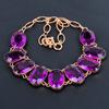 Pink Amethyst Gemstone Jewelry, Handmade Copper Necklace, Gorgeous Oval Shape Women Jewelry For Women