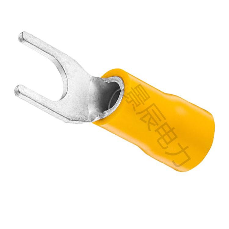 RV Series O-Type Copper Lug Cold Crimp Pre-insulated Terminal, Tin-Plated Brass with Sheath