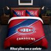 Montreal Canadiens Design Bed Bedding Set 1 Duvet Cover + 2 Pillowcases Soft Breathable Household Bed Linens
