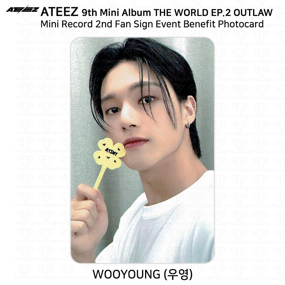 ATEEZ THE WORLD EP.2 OUTLAW Fan Sign Event Benefit Photocard Minirecord Everline