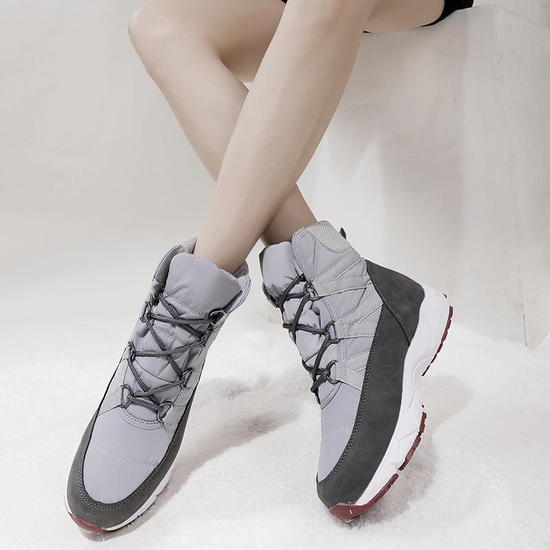 Nine-color snowflake foreign trade single European version Russian snow boots big factory out women's shoes thick wool inside