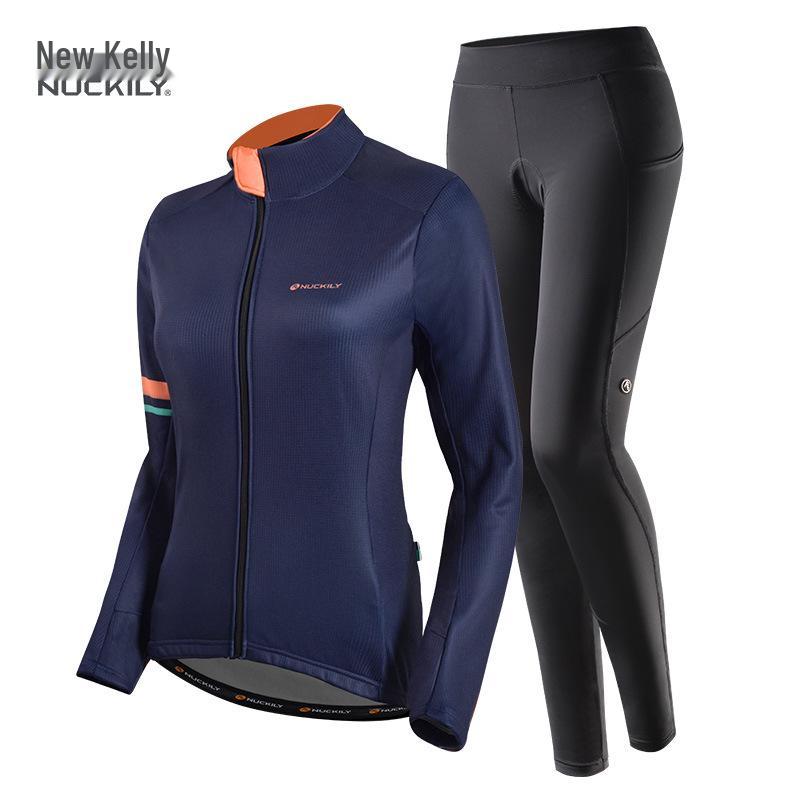 

Women s Fleece Cycling Suit - Winter Style Long Sleeve for Mountain & Road Biking Double Extra Large