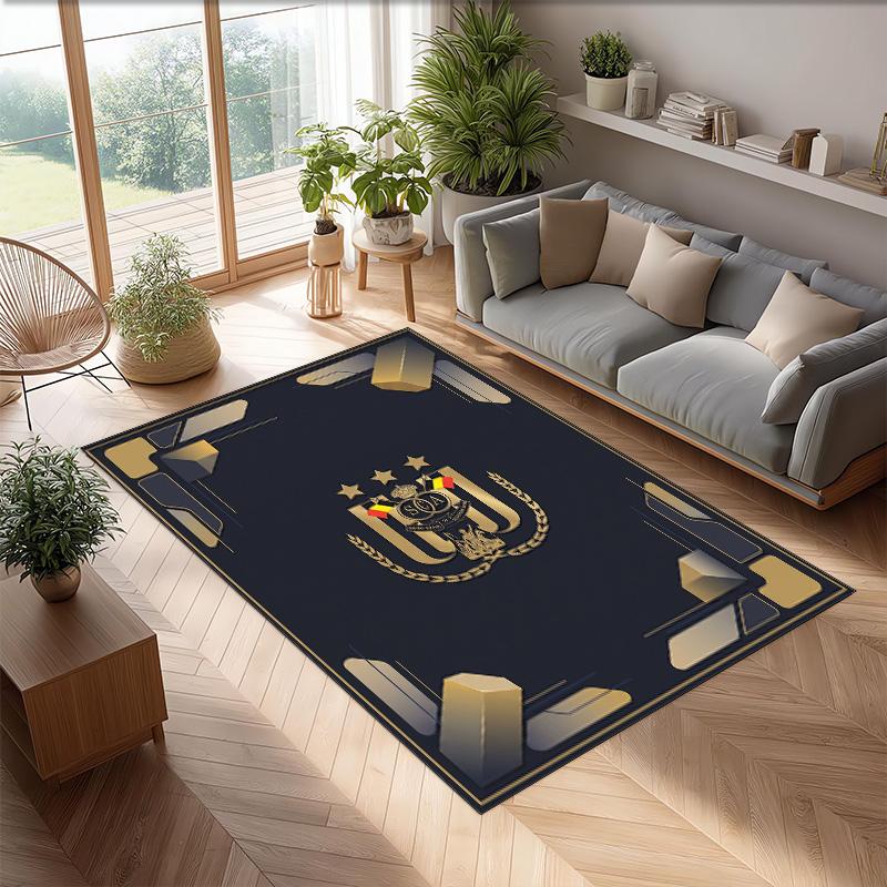 Anderlecht FC Soccer Football Pattern Soft Area Rug Non Slip Indoor Floor Carpet Sports Decor Mat for Bedroom