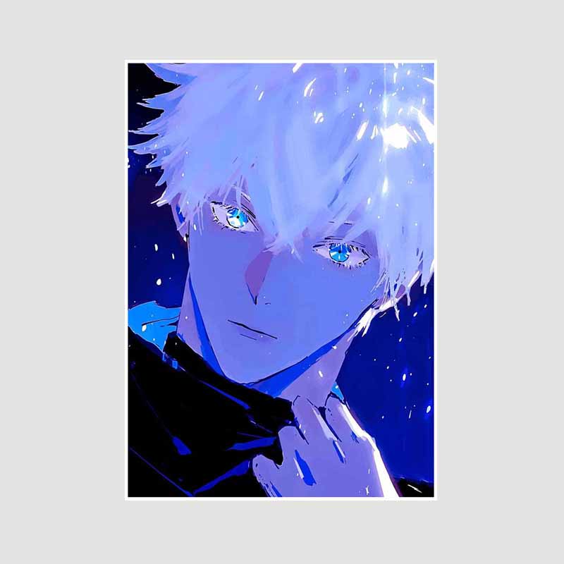 Anime Jujutsu Kaisen Posters Aesthetic White Paper Satoru Gojo Nobara Kugisaki Poster Wall Art Painting Study Home Decor Room Bar Decoration Pictures