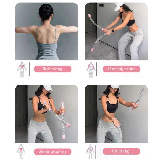 1 Pair Ropeless Battle Rope Men Women Arm Exerciser Cardio Muscle Strength Training Cordless Workout Rope Home Gym Fitness Equipment