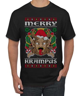 Merry Krampus Santa Folklore Figure Horror Men T- Shirt