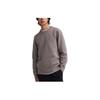Uniqlo Solid Ribbed Pullover Round Neck Long Sleeve Knit Sweater Unisex Sweater Dark-Beige 461408-32