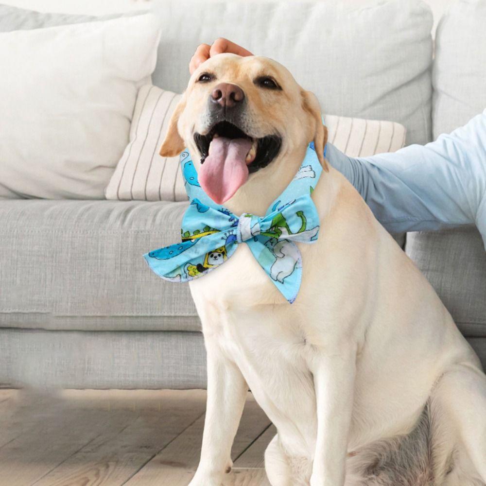 Cotton Pet Cooling Scarf Soft Cat Neck Strap Dog Cool Towel  For Preventing Heatstroke