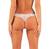 Obsessive - Sexy Classic Thong With Lace Heavenlly White XL/2XL