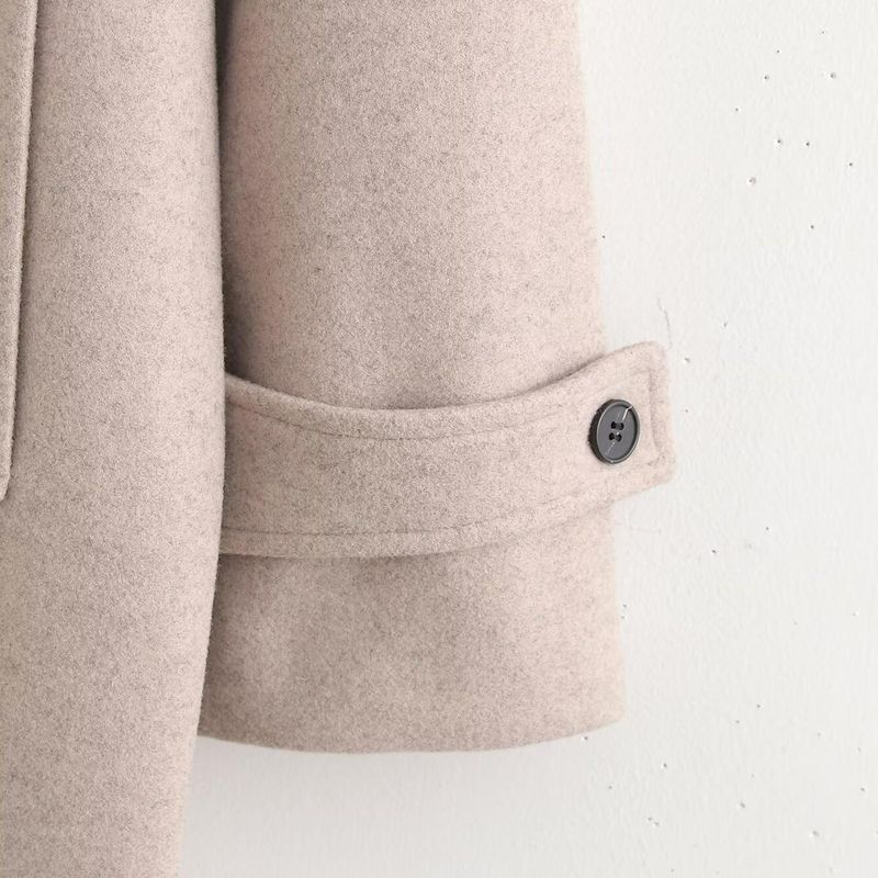 Kaslead New Arrival Women's Clothing Fashion Style Fashion Minimalist Loose Wide Version Long Soft Woolen Coat Outerwear